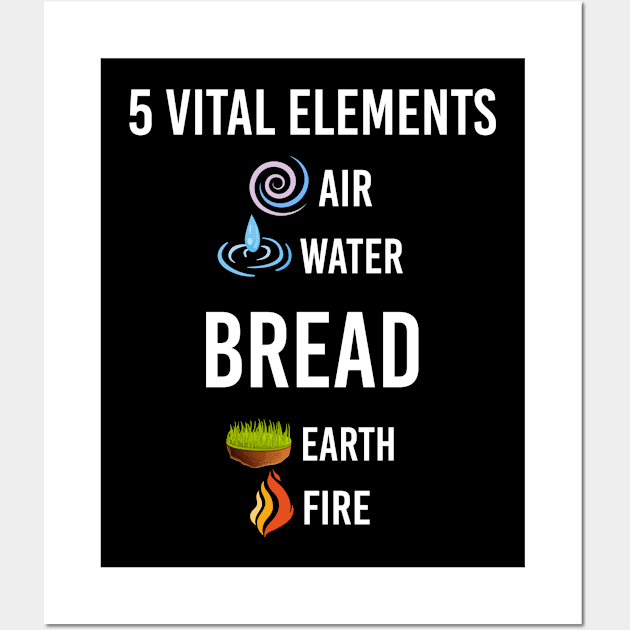 5 Elements Bread Wall Art by Hanh Tay